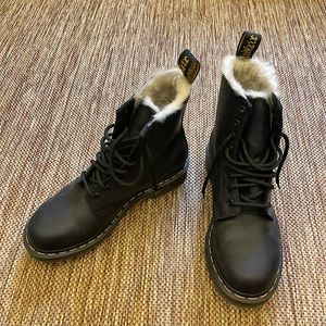Dr. Martens fur lined boots - size 7